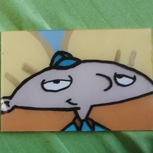 "Hey Arnold," glass painting